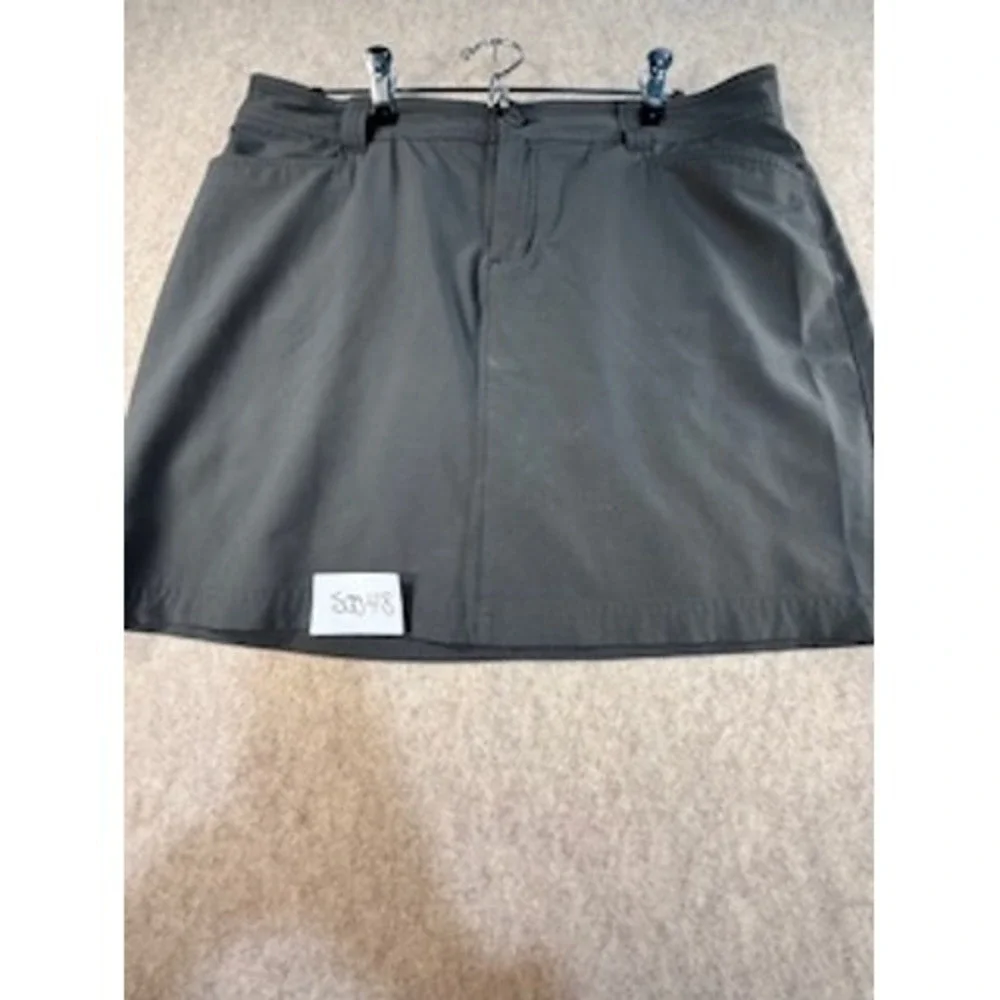 Eddie Bauer Travex Skort Womens 12 Dark Gray Hiking Golf Outdoor Active‎ Skirt